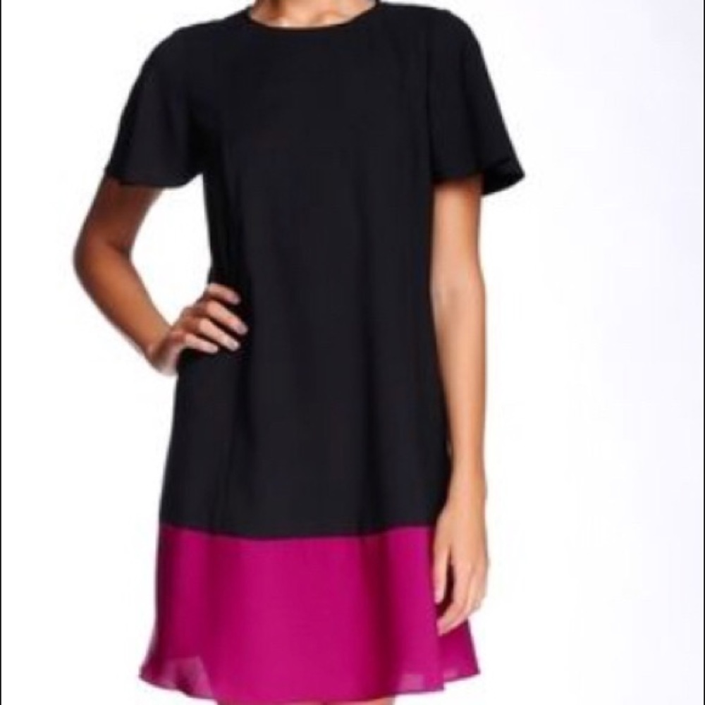 Rachel Zoe Annalise dress pink/Black xs